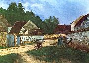 Alfred Sisley Dorfstrasse in Marlotte oil painting reproduction